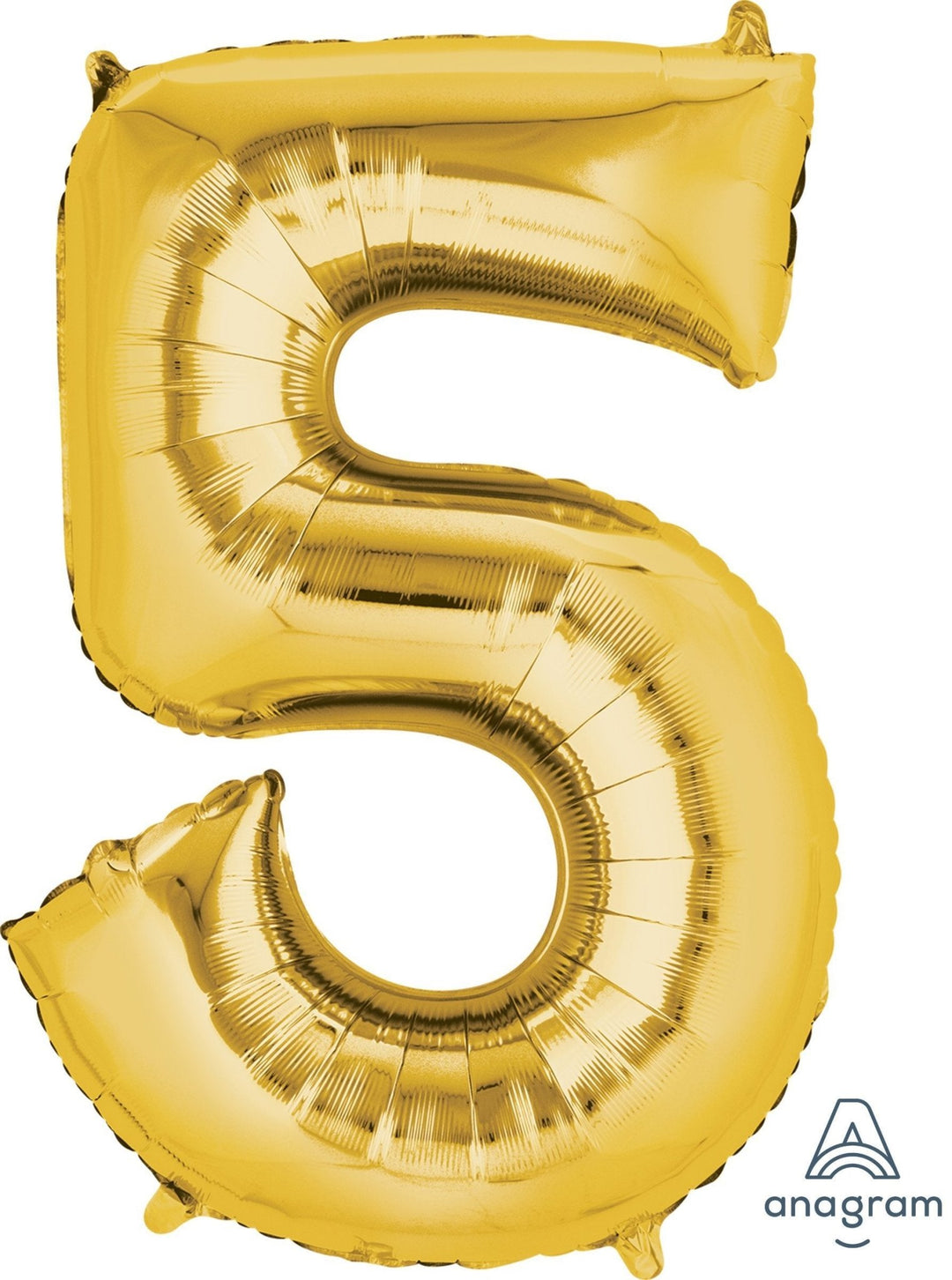 Gold Number 5 Balloon 34'' - JJ's Party House: Birthday, Balloons & Custom Party Favors