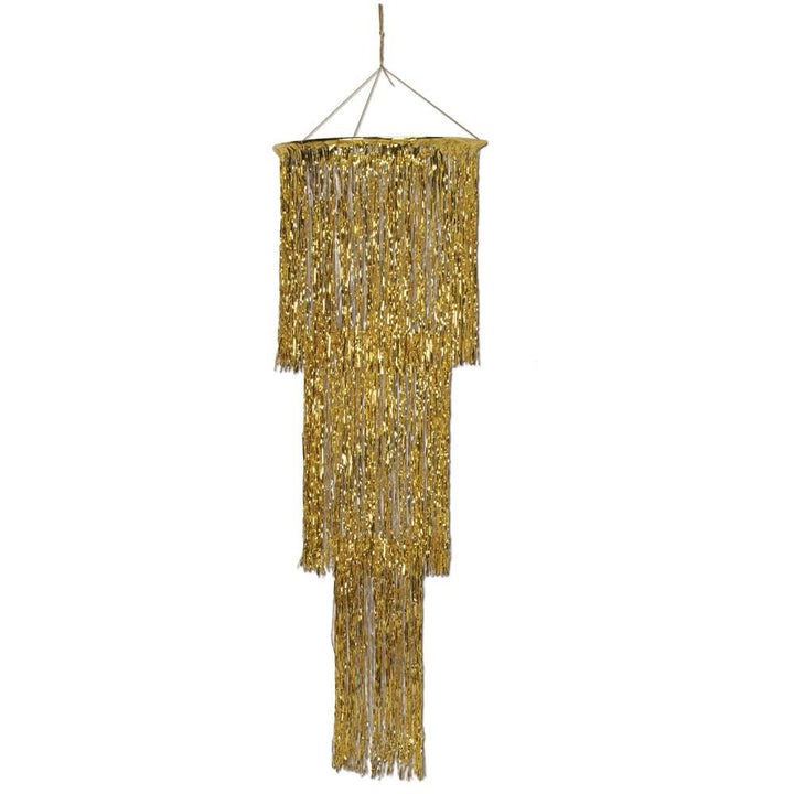 Gold Shimmering Chandelier - JJ's Party House