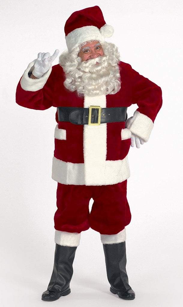 Halco Costumes Professional Burgundy Deluxe Santa Suit (Standard Size)