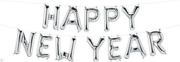 Happy New Year Balloon Banner Kit - JJ's Party House