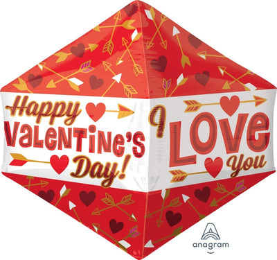 Happy VDay Arrow Anglez - JJ's Party House - Custom Frosted Cups and Napkins