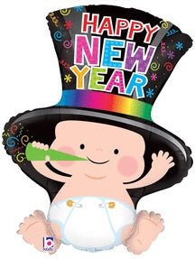 HNY Baby Supershape Balloon - JJ's Party House
