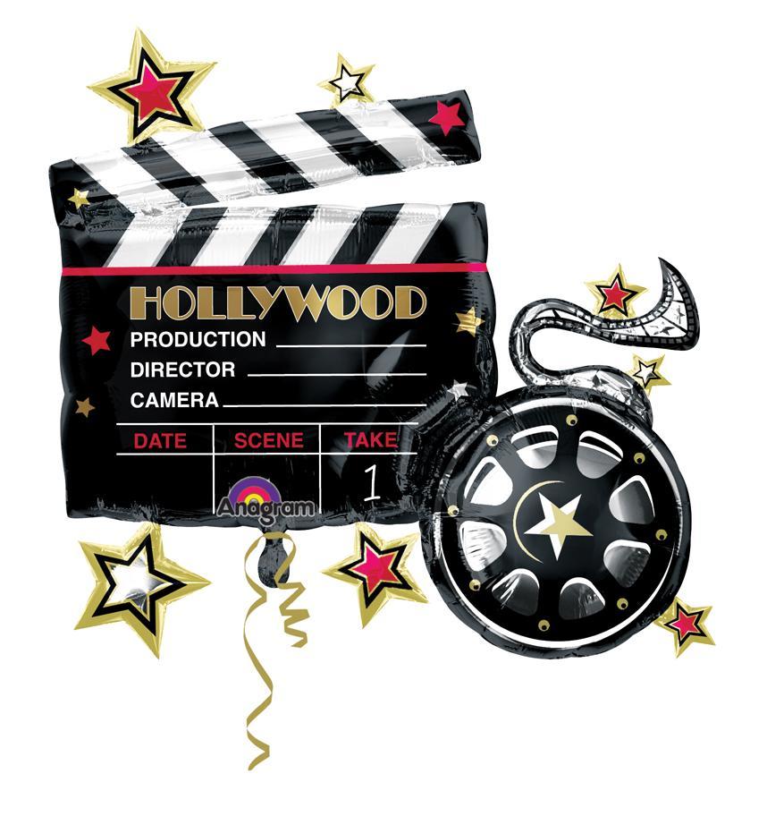 Hollywood Clapboard Jumbo Balloon 30" - JJ's Party House