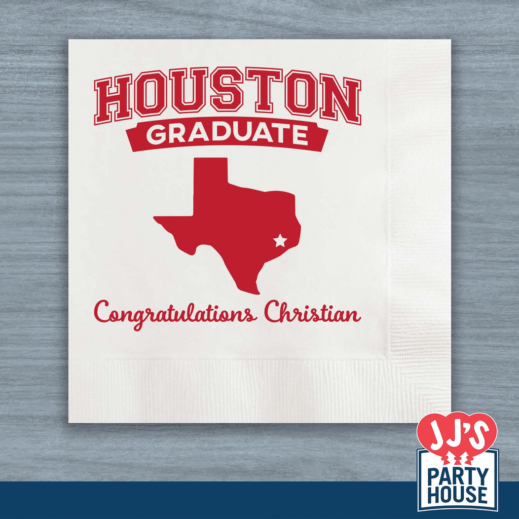 Houston Graduation Napkins - JJ's Party House