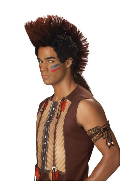 Indian Warrior Wig Auburn/Black - JJ's Party House