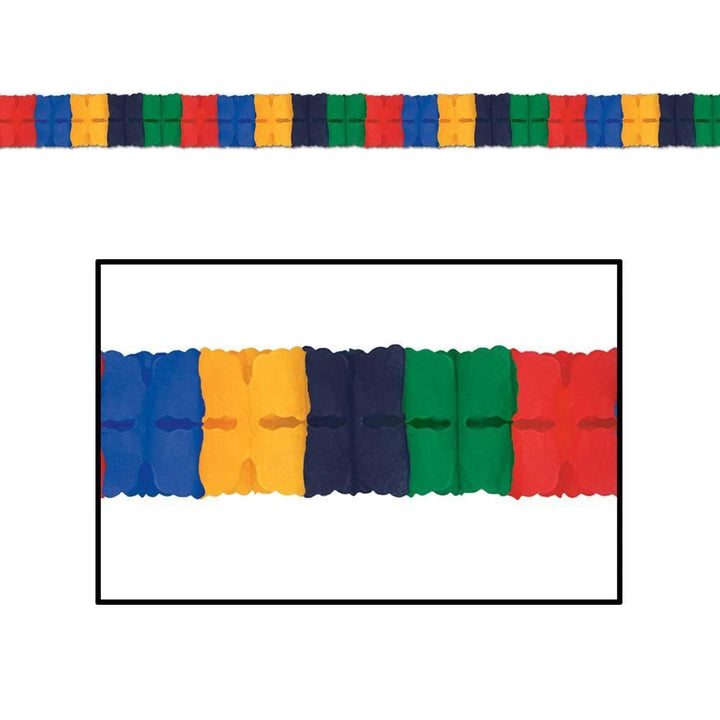 International Colors Tissue Garland - JJ's Party House