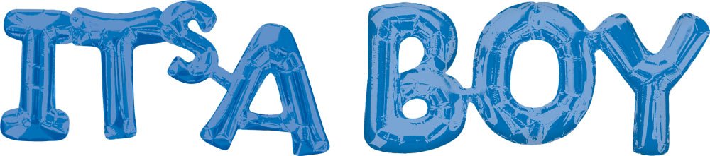 Its a Boy Blue Phrase Balloon - JJ's Party House