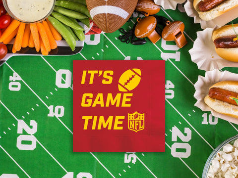 It's Game Time Personalized Game Day Napkins - JJ's Party House - Custom Frosted Cups and Napkins