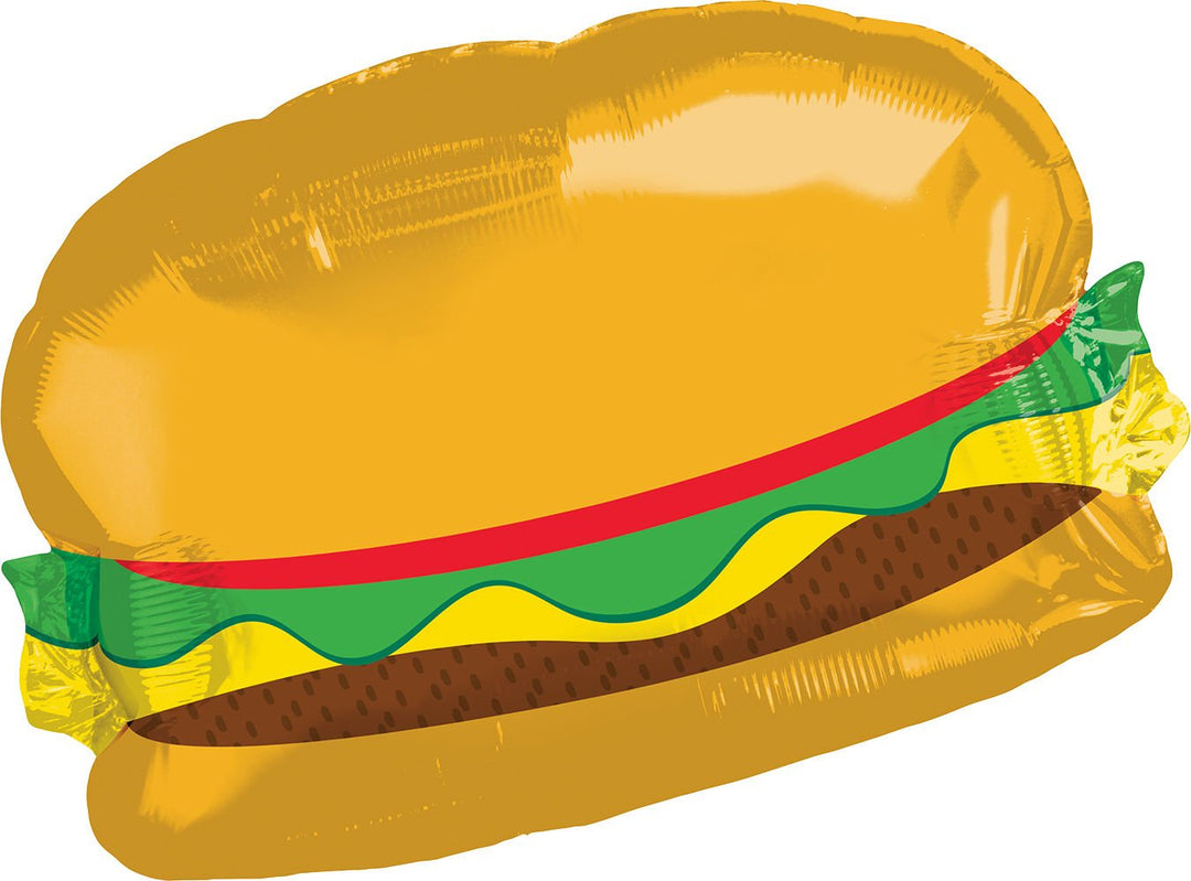 Jumbo Hamburger Balloon 26" - JJ's Party House