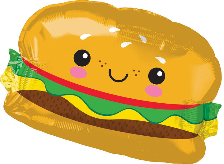 Jumbo Hamburger Balloon 26" - JJ's Party House
