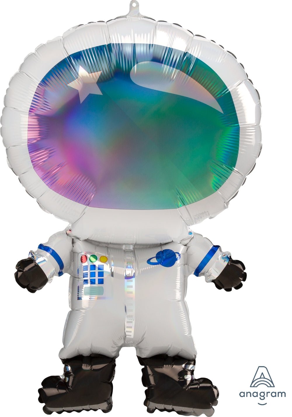 Jumbo Iridescent Astronaut Balloon 30" - JJ's Party House