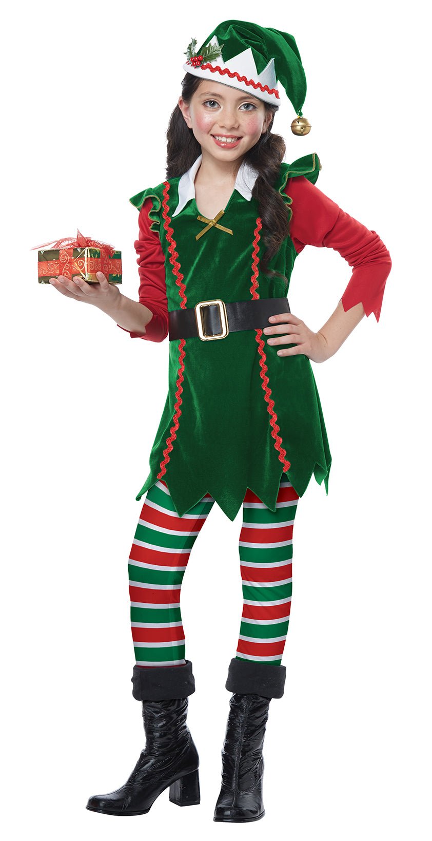 Kids Fesitve Elf Costume CAL-00604 X-SMALL - JJ's Party House