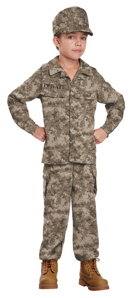 Kids Military Soldier Costume - JJ's Party House