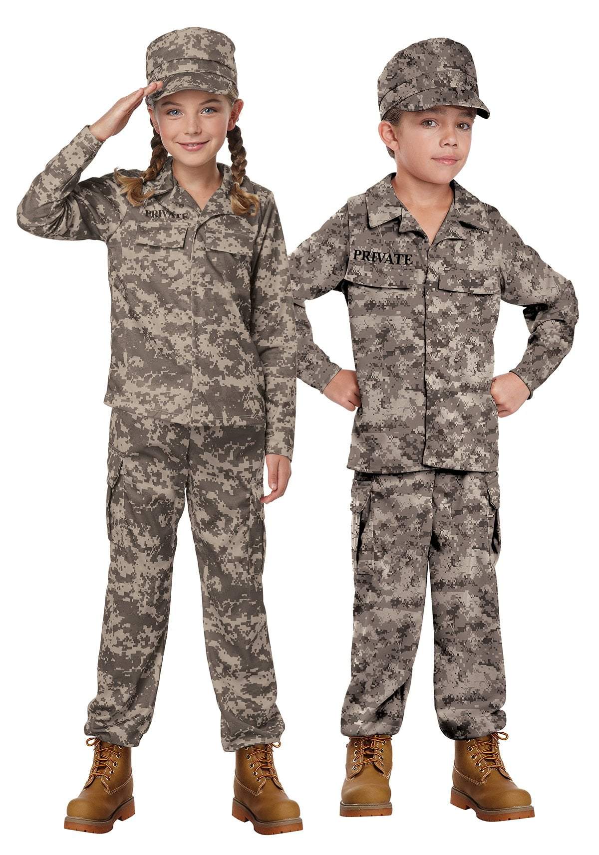 Kids Military Soldier Costume - JJ's Party House