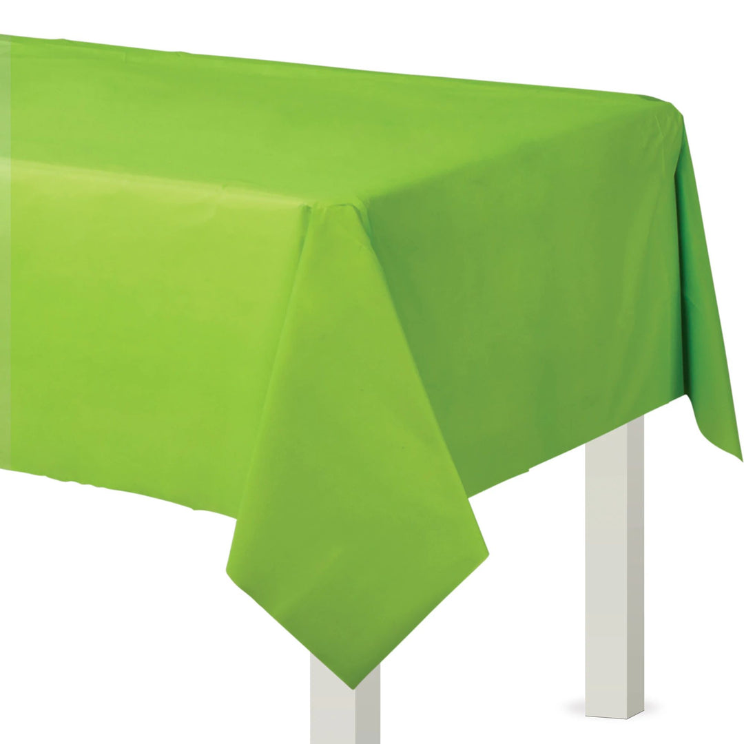 Kiwi Green Flannel - Backed Table Cover 54in x 108in - JJ's Party House: Birthday, Balloons & Custom Party Favors