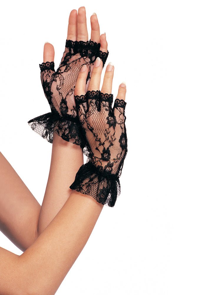 Lace Fingerless Wrist Gloves - JJ's Party House