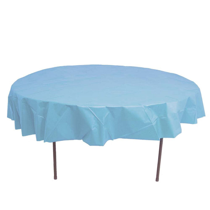 Lb - Light Blue 84" Round Plasti - JJ's Party House