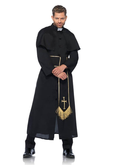 Leg Avenue Costumes MED/LGE / BLACK Priest Costume