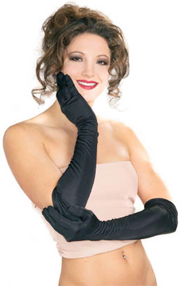 Long Black Nylon Gloves - JJ's Party House