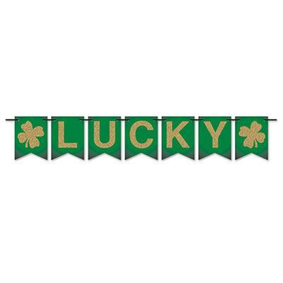 ''Lucky'' St. Patrick's Day Pennant Banner - JJ's Party House