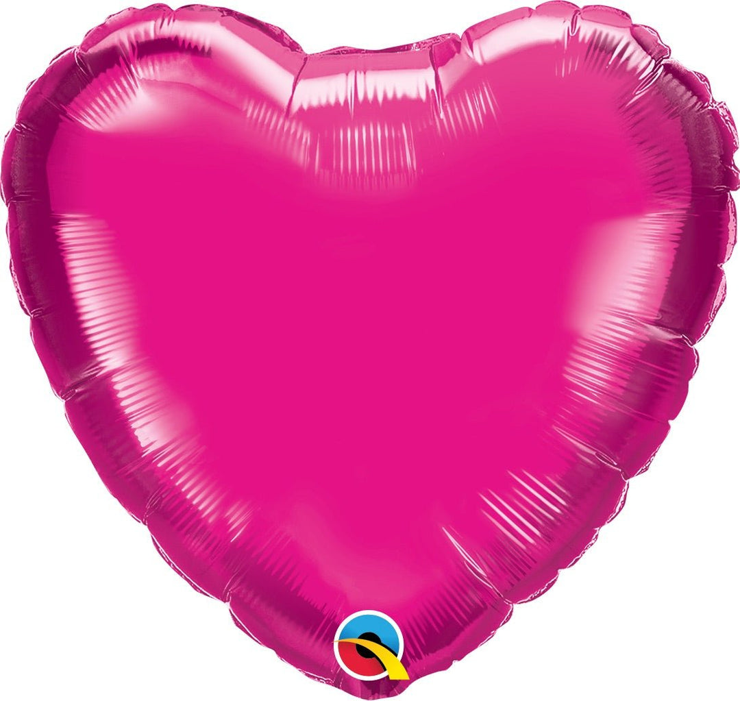 Magenta Heart Mylar - JJ's Party House