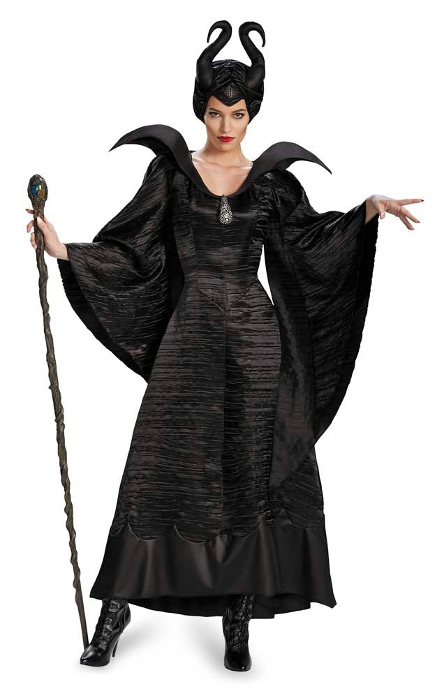 Maleficent Deluxe Costume Gown DIS-71825 LARGE (12-14) - JJ's Party House