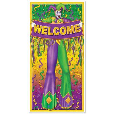 Mardi Gras Door Cover 30'' x 5' - JJ's Party House