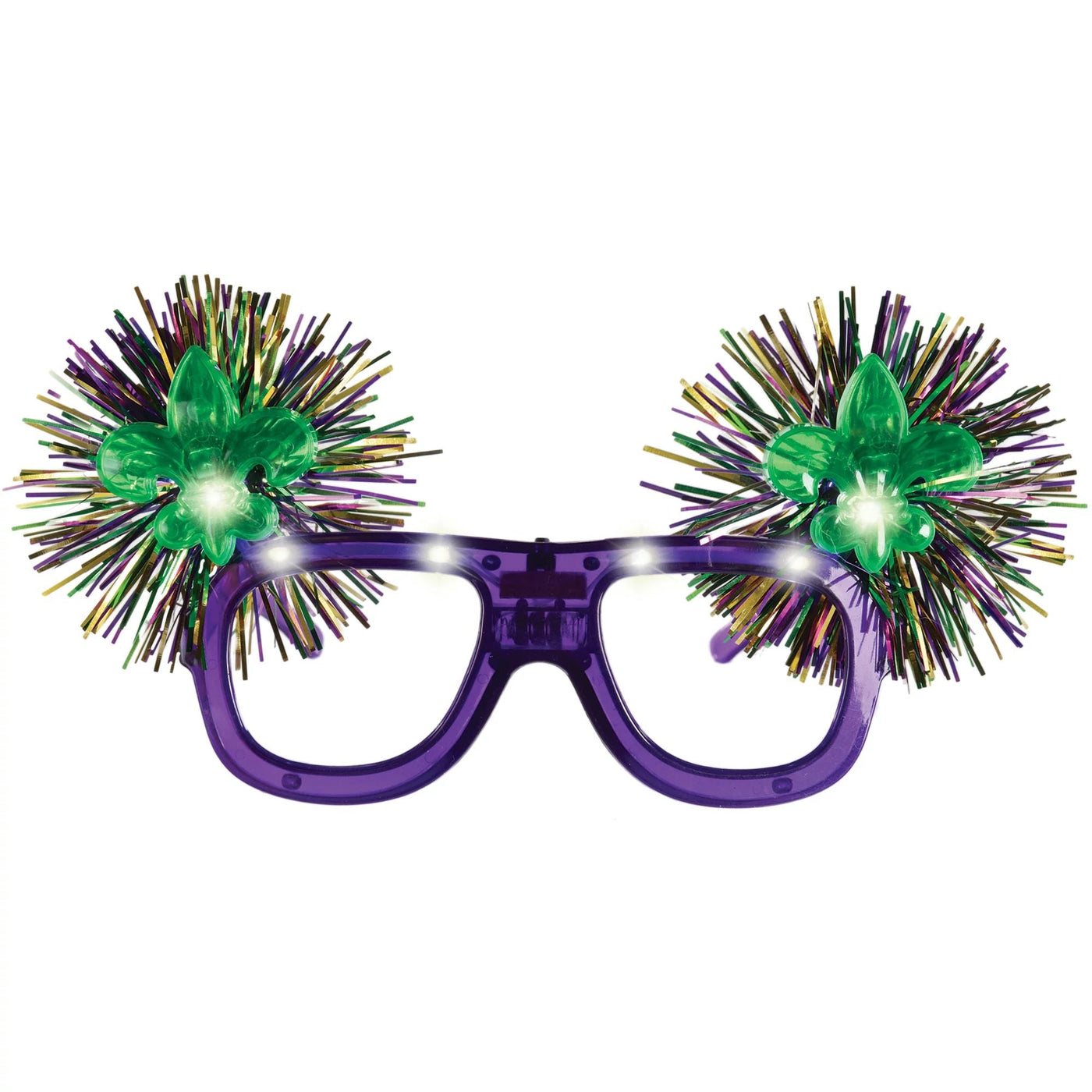 Mardi Gras Light-Up Glasses - JJ's Party House - Custom Frosted Cups and Napkins