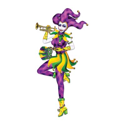 Mardi Gras Mime Cutout (3' 2'') - JJ's Party House