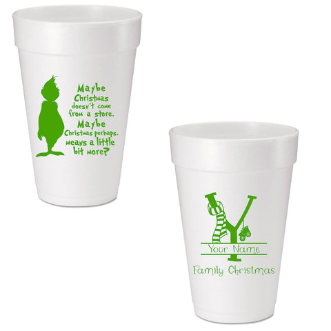 Maybe Chistmas Means More Custom Printed Foam Cups - JJ's Party House
