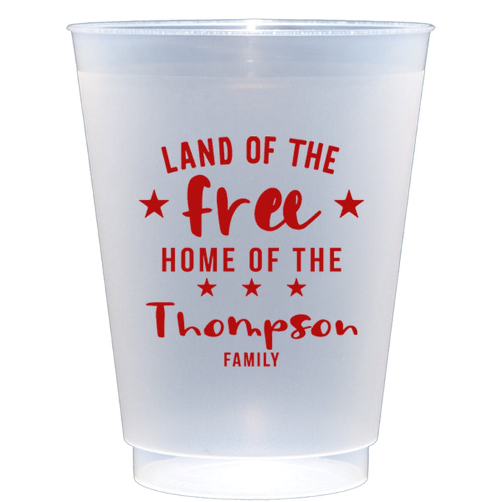 Merica 4th of July Memorial Day Patriotic Party Frost Flex Shatterproof Cups - JJ's Party House