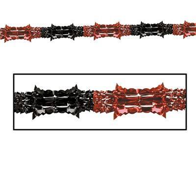 Metallic Garland Black & Red - JJ's Party House