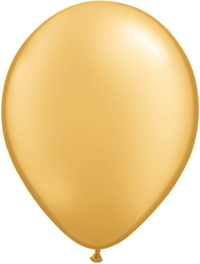 Metallic Gold 11'' Latex Balloon - JJ's Party House