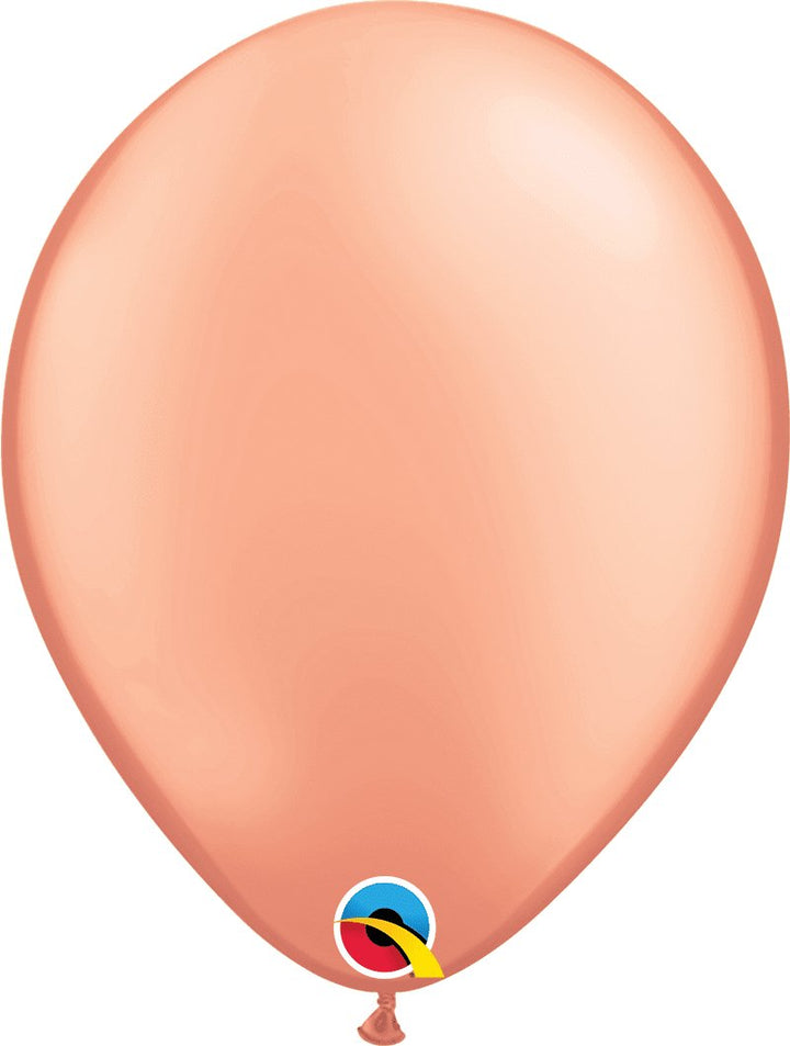 Metallic Rose Gold 11'' Latex Balloon - JJ's Party House