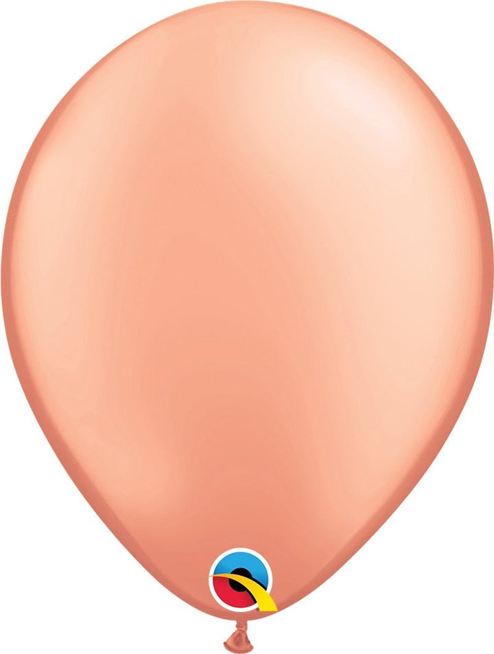 Metallic Rose Gold 11'' Latex Balloon - JJ's Party House