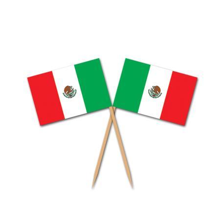Mexican Flag Picks - 50ct. - JJ's Party House