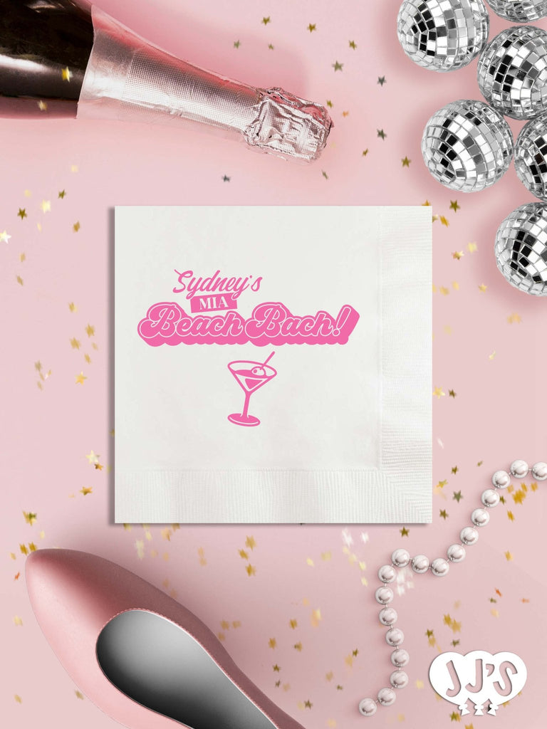 MIA Miami Beach Bachelorette Party Napkins - JJ's Party House