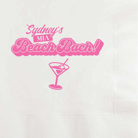 MIA Miami Beach Bachelorette Party Napkins - JJ's Party House