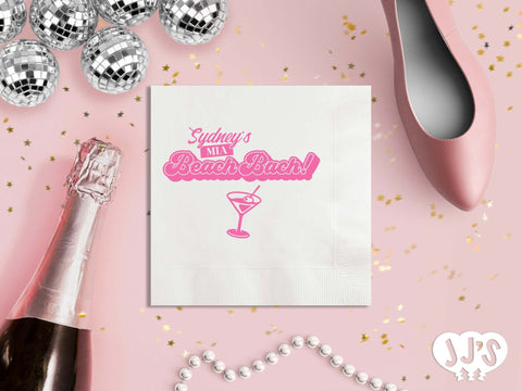 MIA Miami Beach Bachelorette Party Napkins - JJ's Party House