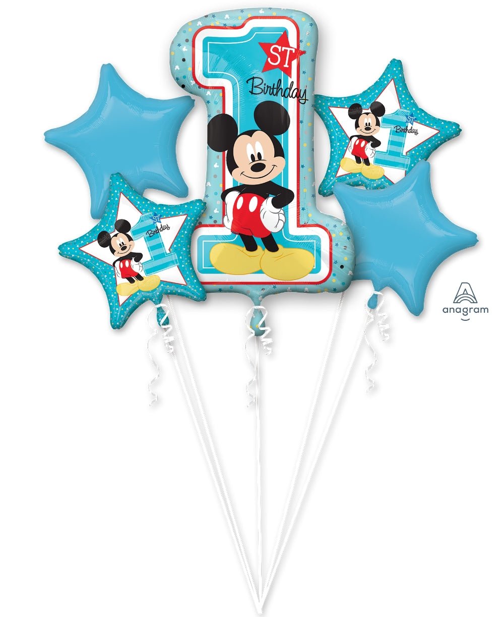 Mickey 1st Birthday Balloon Bouquet - JJ's Party House