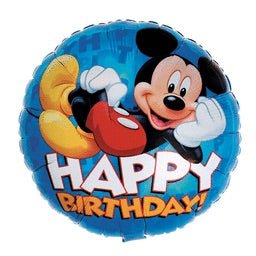 MIckey Mouse Happy Birthday Mylar Balloon - JJ's Party House