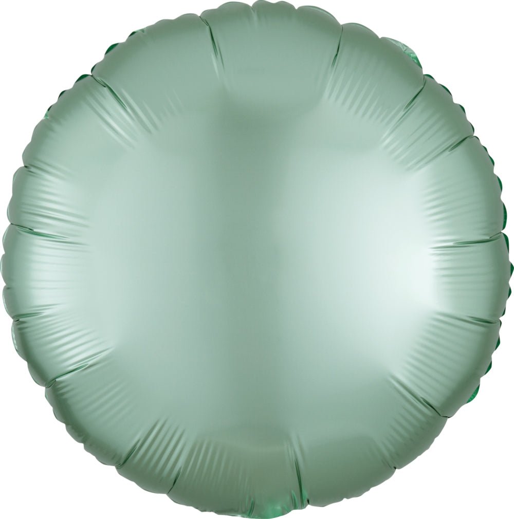 Mint Green Round Mylar Balloon - JJ's Party House