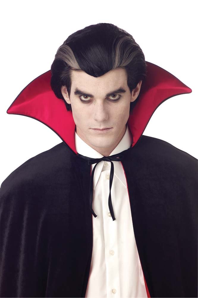 Modern Vampire Wig Black/Grey - JJ's Party House