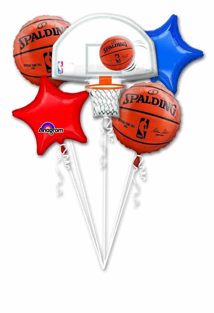 NBA Basketball Balloon Bouquet - JJ's Party House