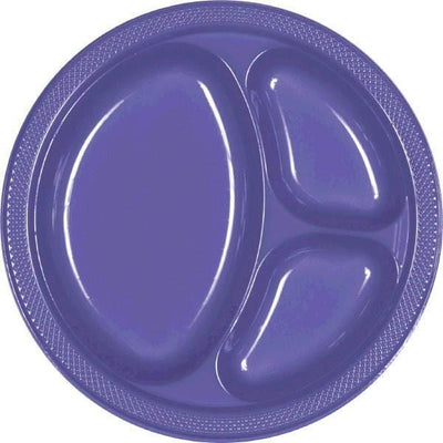 New Purple 10'' Div Plates - JJ's Party House