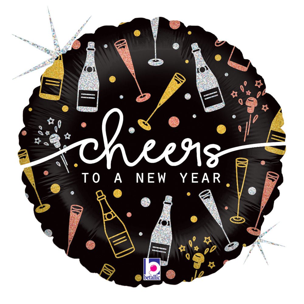 New Year Cheers Mylar - JJ's Party House