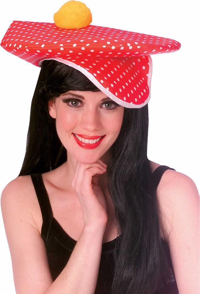 Nylon Clown Hat- Red & Bl - JJ's Party House