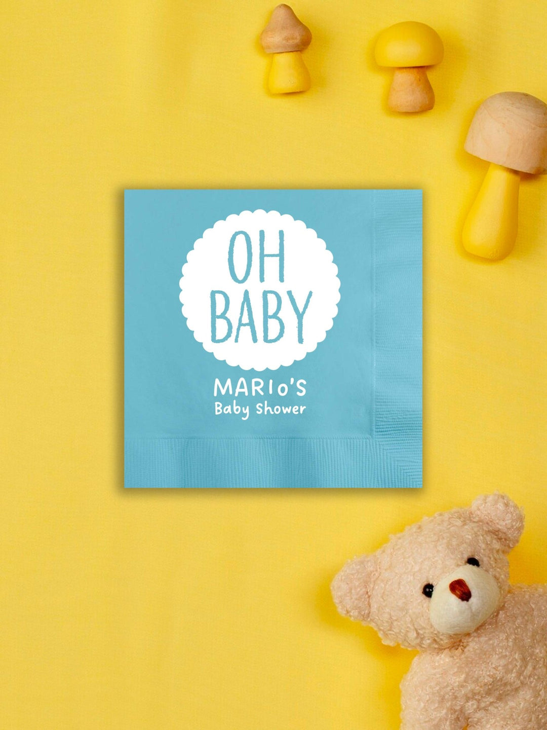 Oh Baby Baby Shower Napkins - JJ's Party House