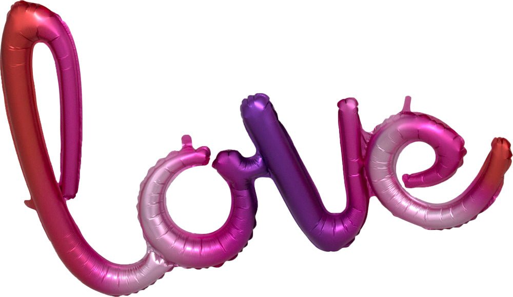 Ombre Love Phrase Balloons - JJ's Party House