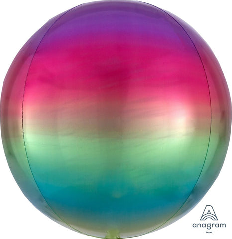 Ombre Rainbow Orbz Balloon 16'' - JJ's Party House